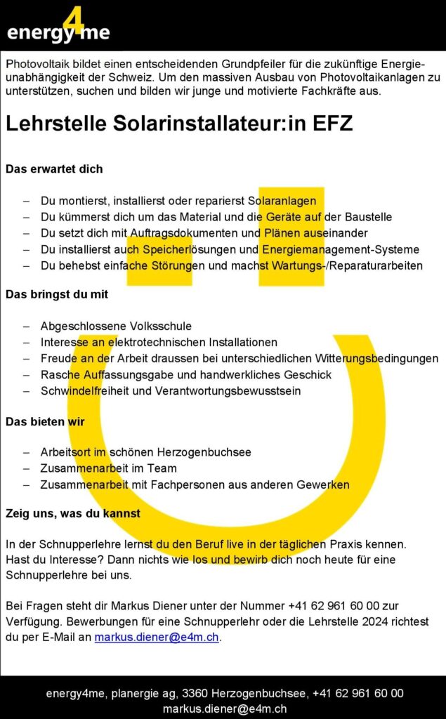 Lehrstelle 2024